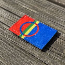 Sámi Flag Hook Patch Small
