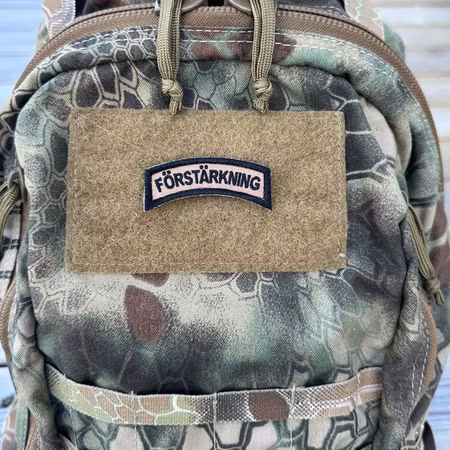 FÖRSTÄRKNING Hook Patch Black / Earth Brown