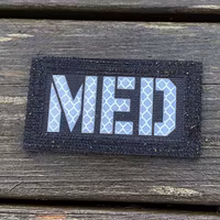 IR - MED Black-Green Reversible Glow Hook Patch
