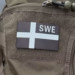 IR - SWE Black and Grey Flag Hook Patch