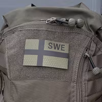 IR - SWE Green and Black Flag Hook Patch