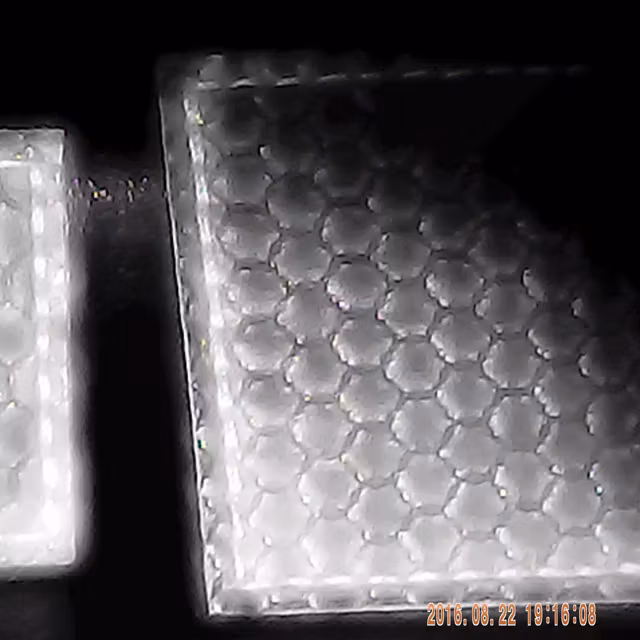 Glint is showing when looking through an IR-camera with extra IR light on - IR Tactical Glint Square - 4 cm.