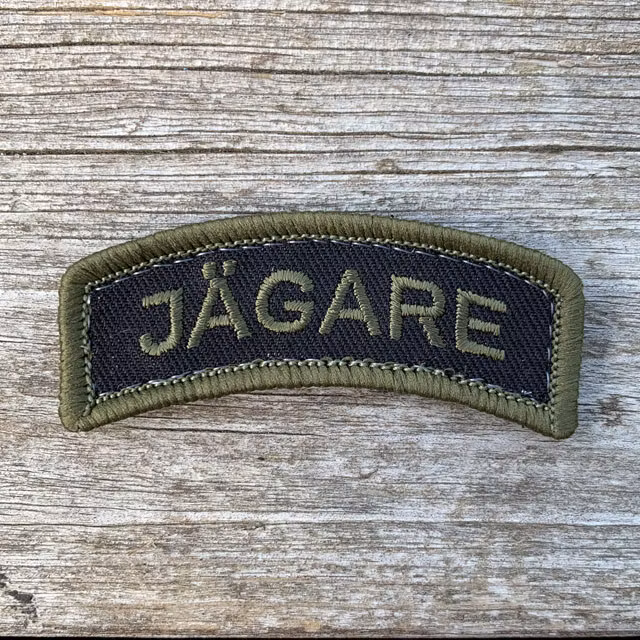 JÄGARE Hook patch Green/Black/Green.