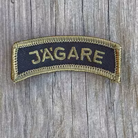 JÄGARE Sew On Patch Green/Black/Green M14