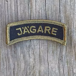 JÄGARE Sew On Patch Green/Black/Green M14