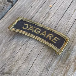 JÄGARE Sew On Patch Green/Black/Green M14