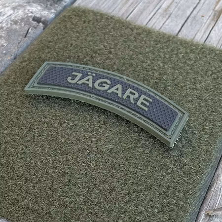JÄGARE 3D PVC Hook Patch Green / Black