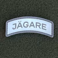 JÄGARE Hook PVC Patch Grey/White