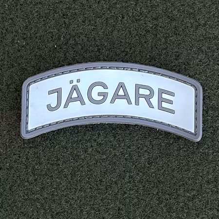 JÄGARE Hook PVC Patch Grey / White