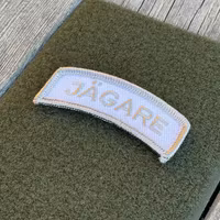 JÄGARE Hook Patch Silver Grey/White