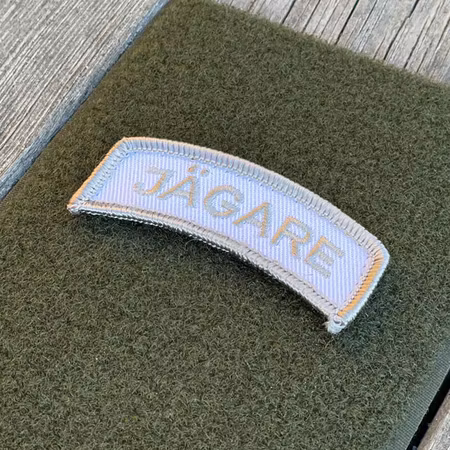 JÄGARE Hook Patch Silver Grey / White