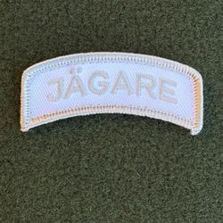 JÄGARE Hook Patch Silver Grey/White