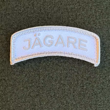 JÄGARE Hook Patch Silver Grey / White