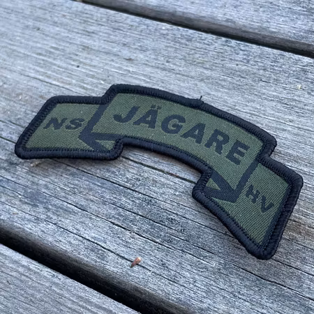 JÄGARE Sew-On Scroll Patch