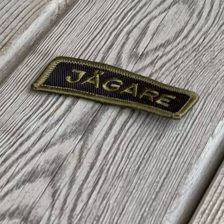 JÄGARE Sew On Patch Green / Black