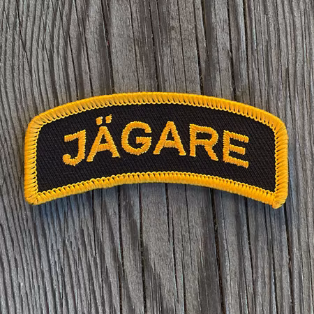 JÄGARE Sew-On Patch Orange / Black