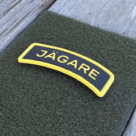 JÄGARE Hook PVC Patch Yellow / Black