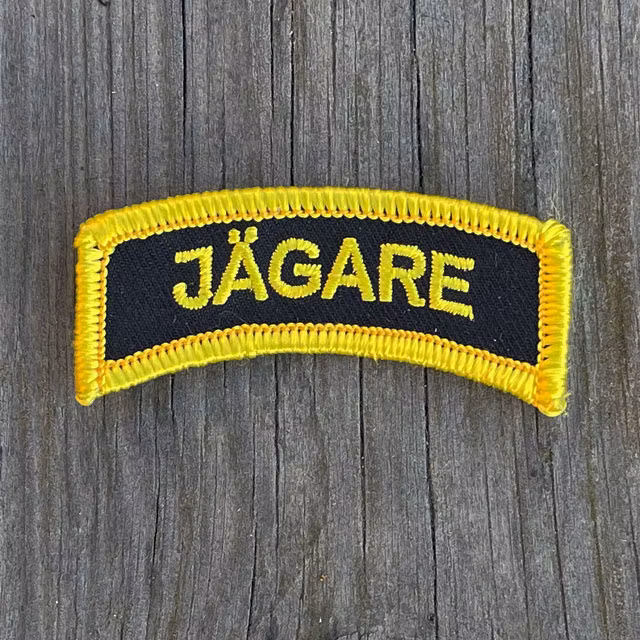 JÄGARE Sew On Patch Yellow/Black/Yellow
