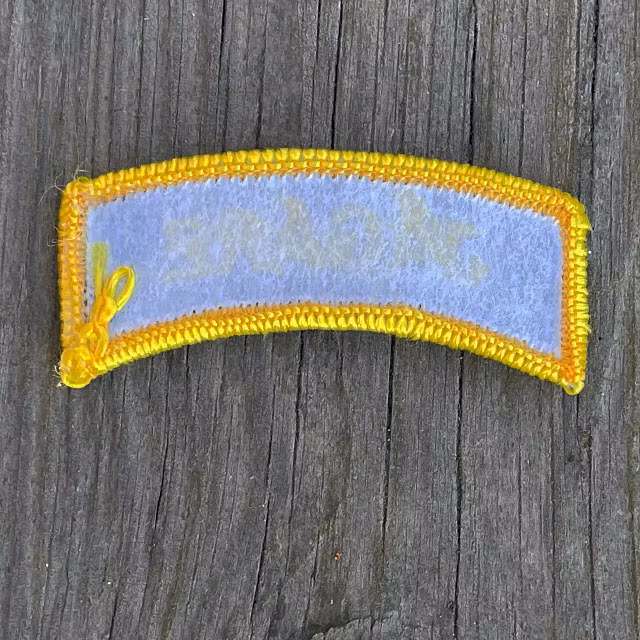 Backside of a JÄGARE Patch Yellow/Black/Yellow.