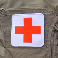 Medic Red Cross Hook Patch M17