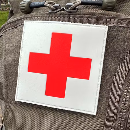 Medic Red Cross PVC Hook Patch