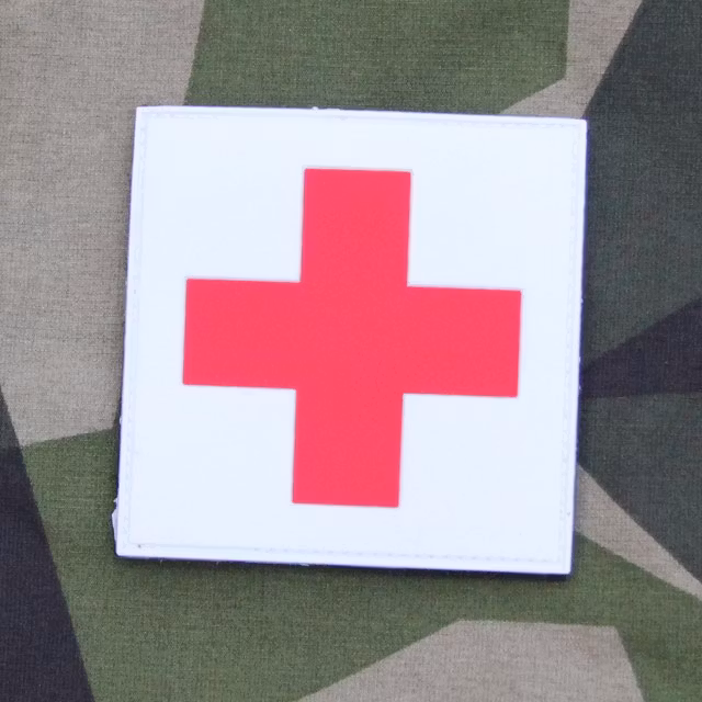 Medic Cross PVC Hook Patch.