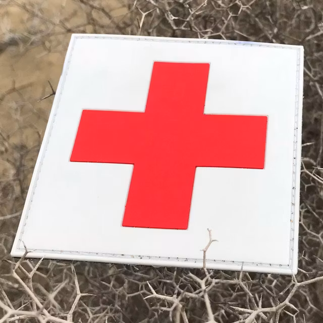 Medic Red Cross PVC Hook Patch