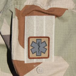 MEDIC Desert Star Hook Patch