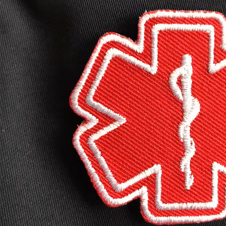 Medic Star of Life Hook Patch - Red/White