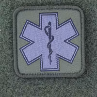 MEDIC Subdued Green Star Patch