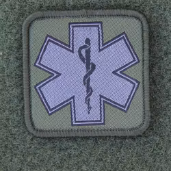 MEDIC Subdued Green Star Patch