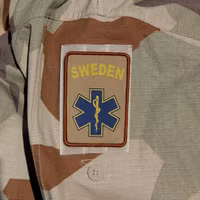 SWE MEDIC Desert Star Hook Patch