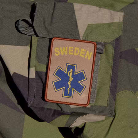 Sweden Medic Star of Life Hook Patch - Coyote