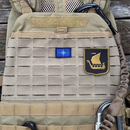 NATO Flag Hook Patch Small Woven