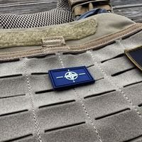 NATO Flag PVC Hook Patch Small