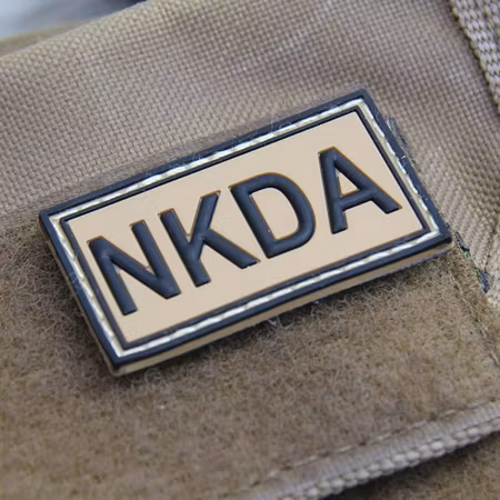 NKDA PVC Hook Patch - Coyote/Black