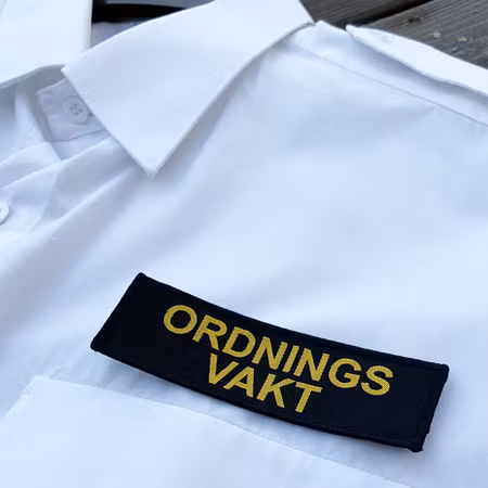 Ordningsvakt Bröstmärke att sy på