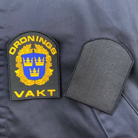 Ordningsvakt Rundat Kardborremärke