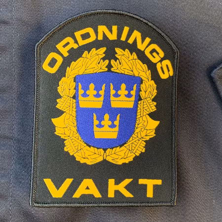 Ordningsvakt Rundat Kardborremärke