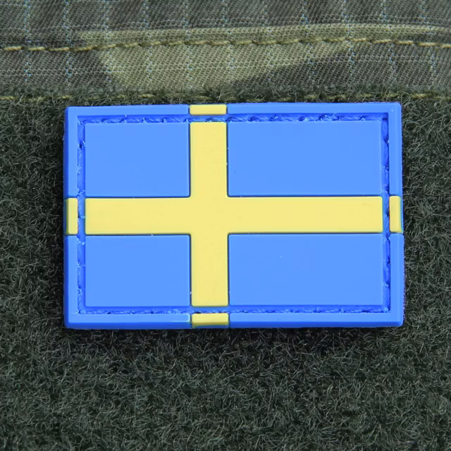 Sweden Flag PVC Arm Patch.