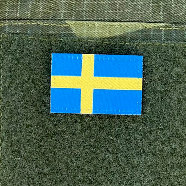 Our popular Sweden Flag Hook Patch Arm