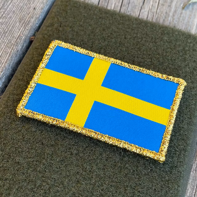 Sweden Flag Gold from TAC-UP GEAR
