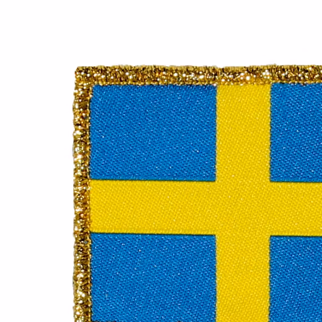 Sweden Flag Gold.