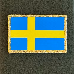 Sweden Flag Gold