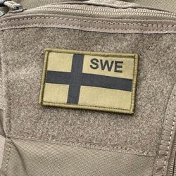 Sweden Flag OPS Green Black Patch
