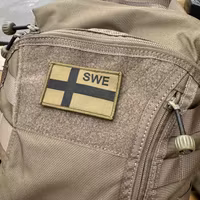 Sweden Flag OPS Green Black Patch