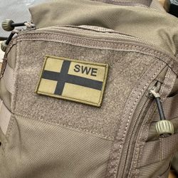 Sweden Flag OPS Green Black Patch