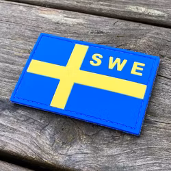 Sweden Flag OPS PVC Blue Yellow Patch