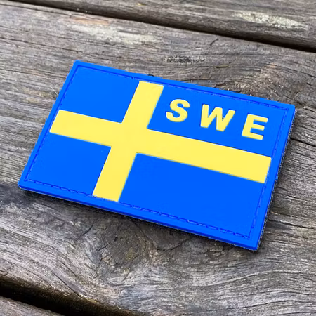Sweden Flag OPS PVC Blue/Yellow Patch