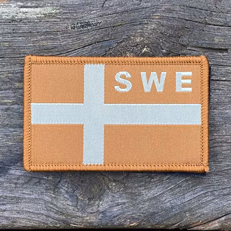 Sweden Flag OPS Coyote Patch
